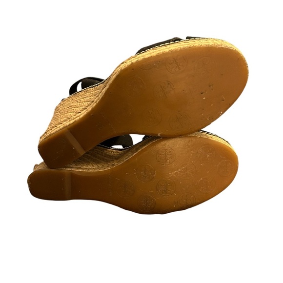 Tory Burch Adonis Black Wedge Espradrille - Picture 9 of 11